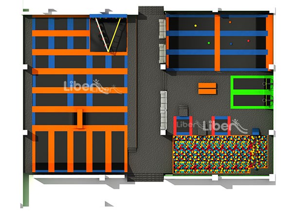 Skyzone Type China Indoor Trampoline Park Factory